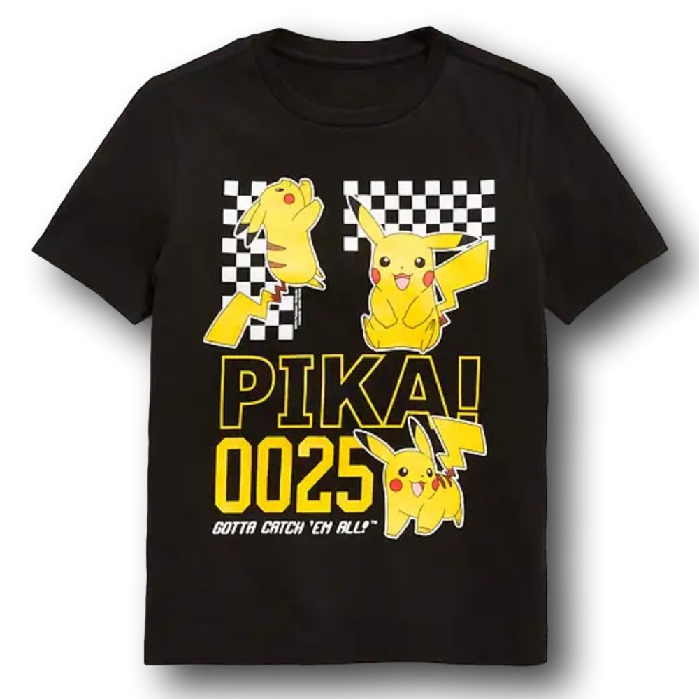 Kids Pikachu "Gotta Catch Em All" Pokemon Graphic T-Shirt - Size XL 14/16 - NWT - Picture 1 of 2